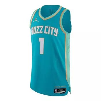 Футболка x nba charlotte hornets city edition 23 24 swingman джерси Air Jordan, зеленый
