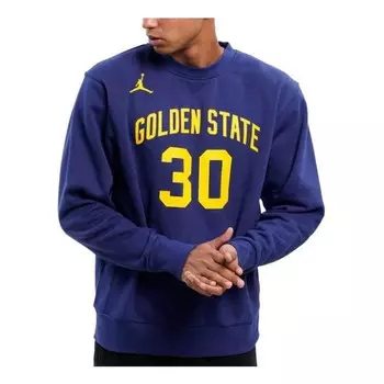 Футболка x nba golden state warriors флис свободные Air Jordan, синий
