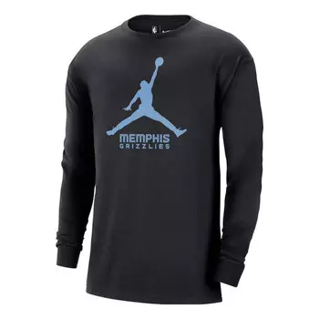 Футболка x nba memphis grizzlies essential футболка с длинным рукавом Air Jordan, черный