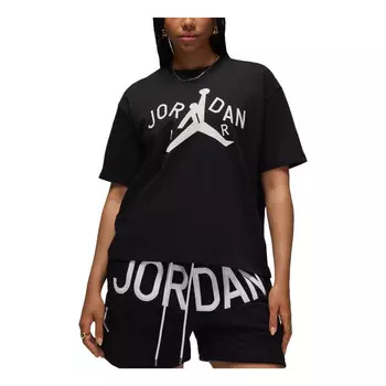 Футболка x nina chanel abney t-shirt asia sizing 'black' Air Jordan, черный
