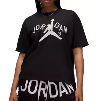 Футболка x nina chanel abney tee 'black white' Air Jordan, черный
