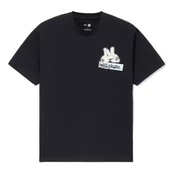Футболка x og_slick crossover ss22 граффити с круглым вырезом свободные с коротким рукавом Li-Ning, черный