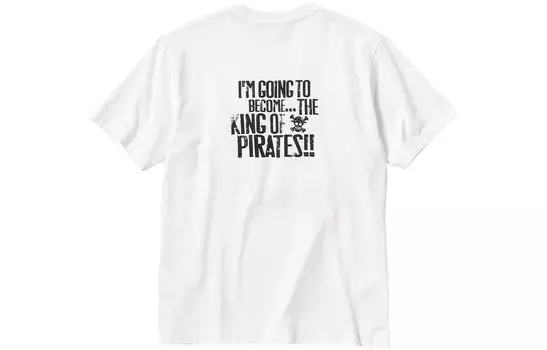 Футболка X One Piece SS23 унисекс белая Uniqlo, белый
