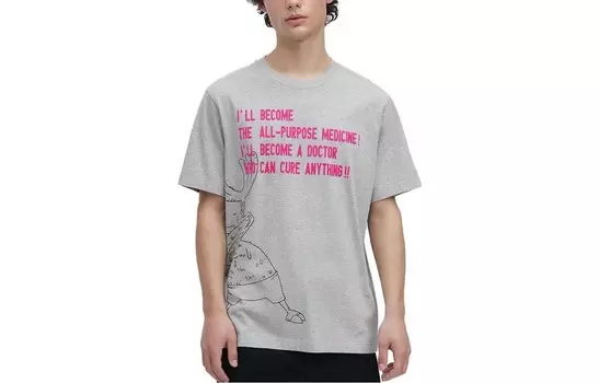 Футболка X One Piece SS23 унисекс серая Uniqlo, серый