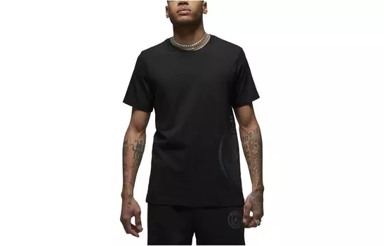 Футболка X Paris Saint Germain мужская черная Jordan, черный