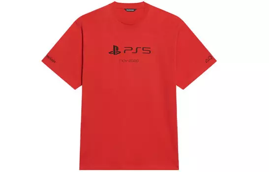Футболка X PlayStation Boxy Balenciaga, красный