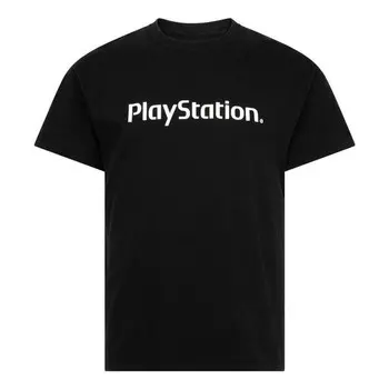 Футболка x playstation fw22 motherboard logo i t-shirt 'black' Travis Scott, черный