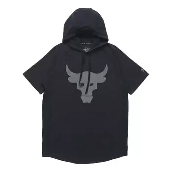 Футболка x project rock charged cotton(r)t Under Armour, черный