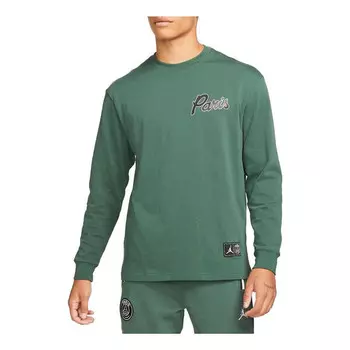 Футболка x psg футболка с длинным рукавом и графикой Air Jordan, зеленый