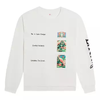 Футболка x rooovie с длинным рукавом и графическим принтом Li-Ning, белый