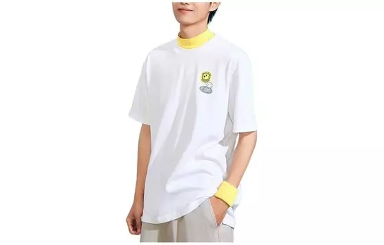Футболка X SmileyWorld Co-brand унисекс Snowflake White Anta, цвет Snowflake White