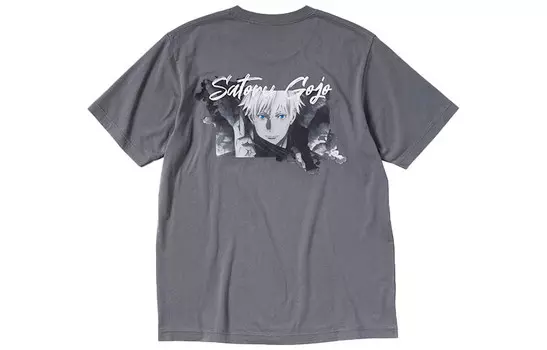 Футболка X Spell Fight Co-titled Series унисекс серая Uniqlo, серый