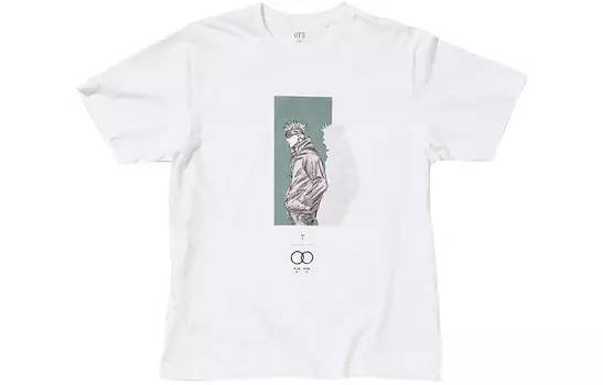 Футболка X Spell Fight Co-titled Series унисекс белая Uniqlo, белый