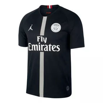 Футболка x стадионная футболка paris saint germain neymar jr Air Jordan, черный