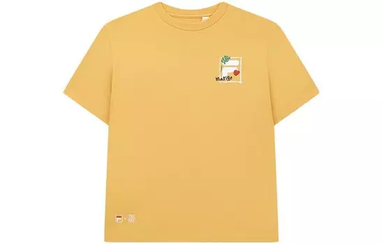 Футболка X THE MET Co-branded Series женская желтая Fila