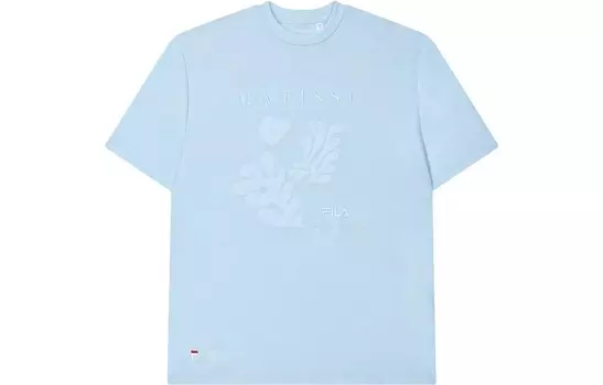 Футболка X THE MET Co-branded Series женская Jade Sky Blue Fila