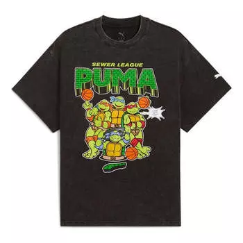 Футболка x tmnt basketball t-shirt Puma, черный