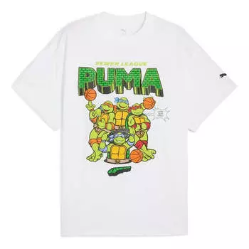 Футболка x tmnt basketball t-shirt Puma, белый
