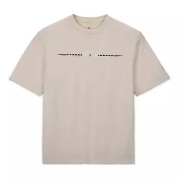 Футболка x travis scott t-shirt asia sizing 'light bone' Air Jordan, белый