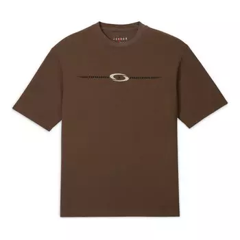Футболка x travis scott t-shirt asia sizing 'palomino' Air Jordan, зеленый