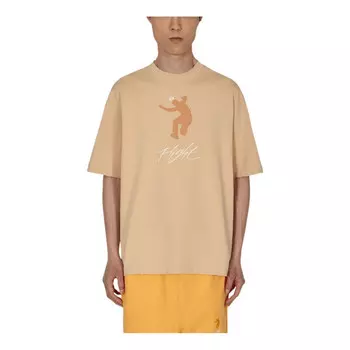 Футболка x union gfx tee 'white onyx' Air Jordan, бежевый