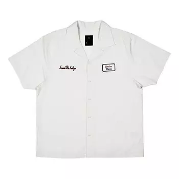 Футболка x union la вышитый логотип футболка Air Jordan, белый