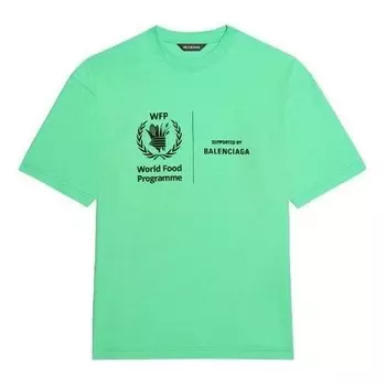 Футболка x wfp t-shirt medium fit 'green' Balenciaga, зеленый