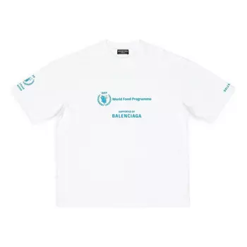 Футболка x wfp t-shirt medium fit 'white' Balenciaga, белый