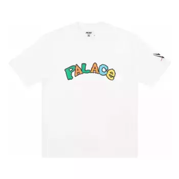 Футболка x wwe ss23 logo t-shirt 'white' Palace, белый