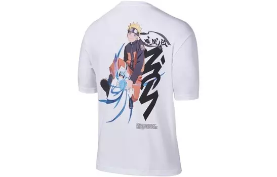 Футболка X Zion X Naruto, азиатские размеры Jordan, белый