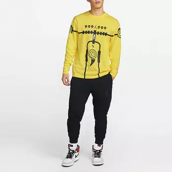 Футболка X Zion X Naruto L/S, азиатские размеры Jordan, желтый