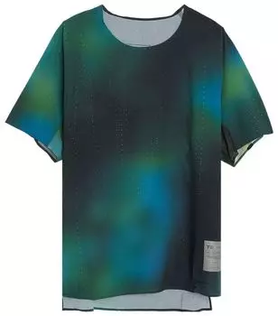 Футболка Y-3 All Over Print Run Short-Sleeve T-Shirt 'Multicolor', разноцветный