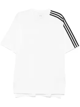 Футболка Y-3 с тремя полосками, белый