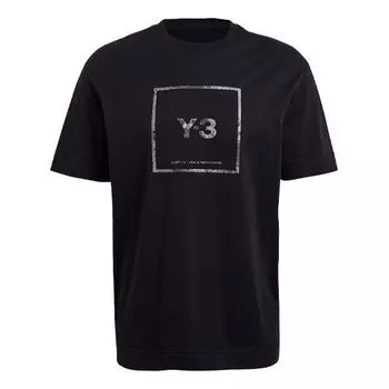 Футболка Y-3 SS21 Reflective Square Logo Short Sleeve Unisex Black, черный