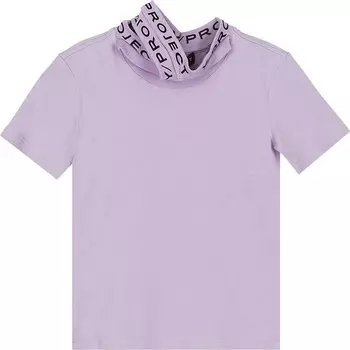 Футболка Y/Project Triple Collar Fitted 'Lilac', фиолетовый