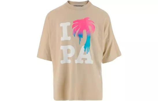 Футболка «Я люблю Пенсильванию» Palm Angels, бежевый