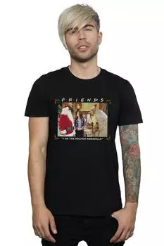 Футболка «Я праздничный броненосец» Friends, черный