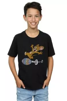 Футболка «Яичный бег» Tom & Jerry, черный