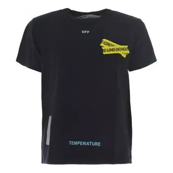 Футболка yellow arrow short sleeve black Off-White, черный