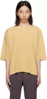 Футболка Yellow Monthly Color, июль HOMME PLISSe ISSEY MIYAKE, Vanilla beige