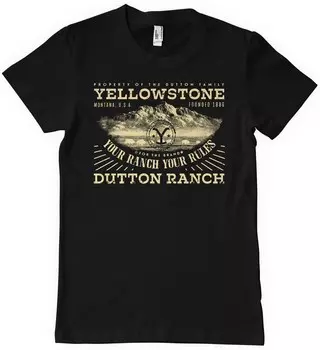 Футболка yellowstone, черный