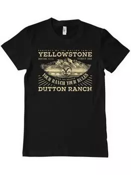 Футболка yellowstone, черный