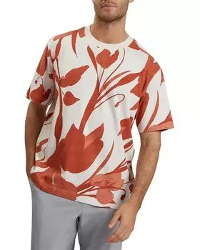 Футболка Yiannos с вязаным цветочным принтом Ted Baker, красный