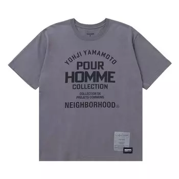 Футболка Yohji Yamamoto Pour Homme x Neighborhood Short-Sleev Tee-2 Grey, серый