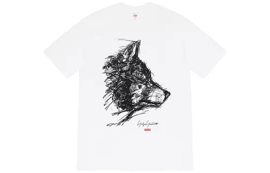 Футболка Yohji Yamamoto X Co-branded Collection унисекс Supreme, белый