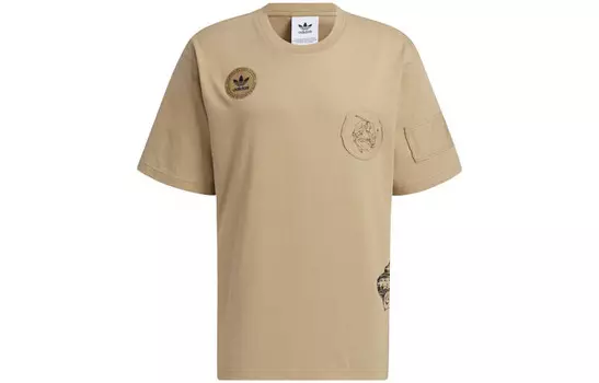 Футболка YOSHITOSHI Collaboration для мужчин, белый/белый/черный Adidas Originals, белый/черный