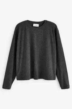 Футболка Ypawood с длинным рукавом American Vintage, черный