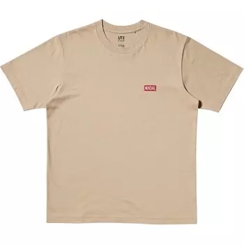 Футболка Yu Nagaba Collaboration унисекс бежевого цвета Uniqlo, бежевый