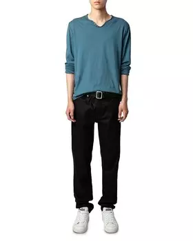 Футболка Zadig & Voltaire Monastir Henley, синий