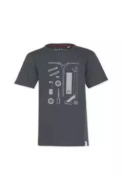 Футболка запчасти для скутера Band Of Rascals, серый